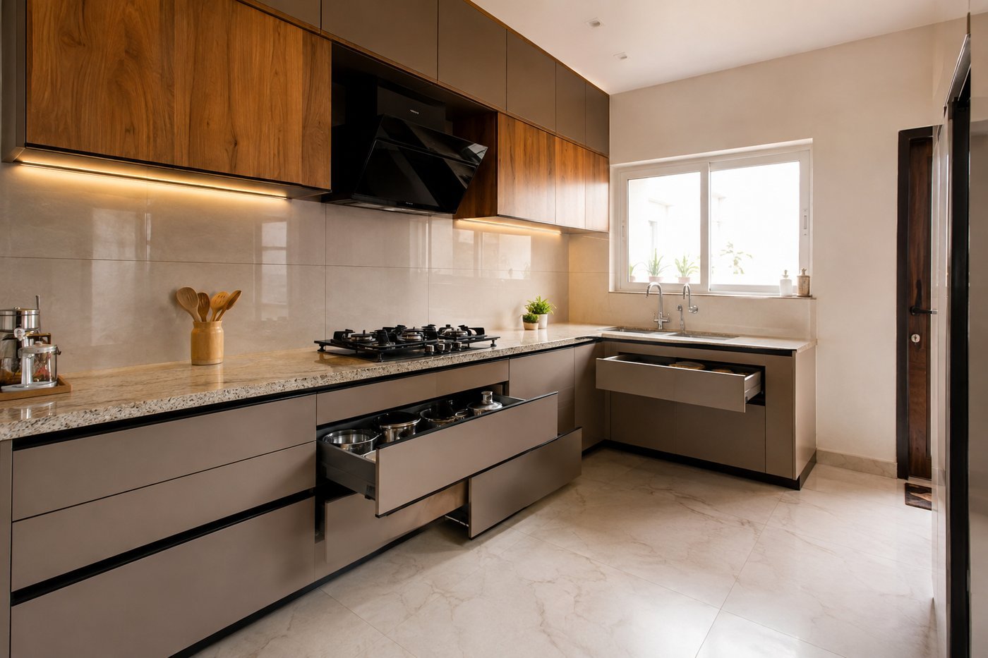 Modular Kitchens & Wardrobes — Apex Build Studio interior execution