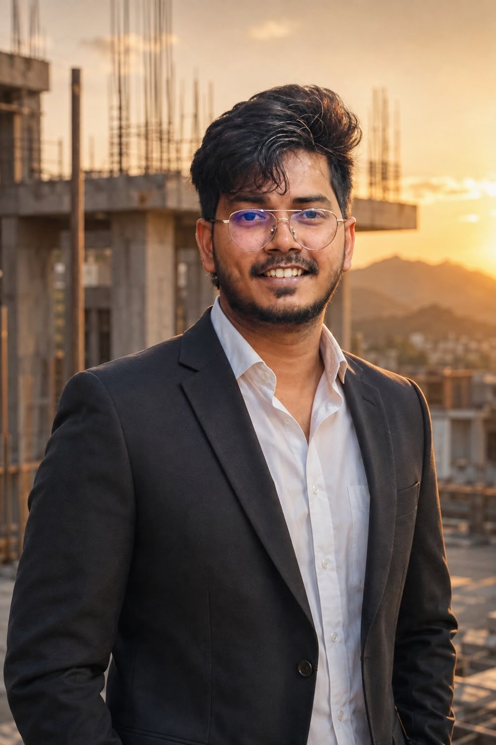 Portrait of Shubham Saurav, Co-Founder of Apex Build Studio